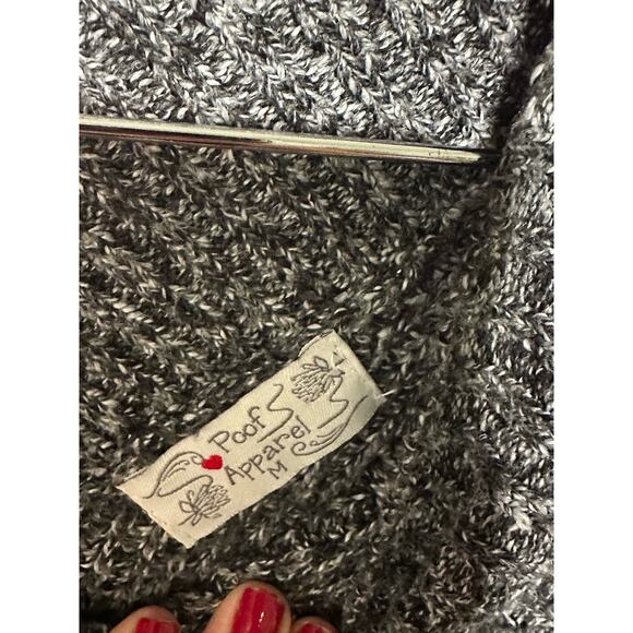 Poof Apparel Sweater - Size Medium - Color Black and White - Picture 3 of 3